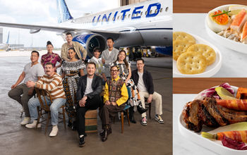 Chefs and dishes from United Airlines Chef's Table Fall 2026
