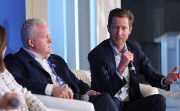 WestJet CEO Alexis von Hoensbroech speaking at IATA Aviation Day Canada