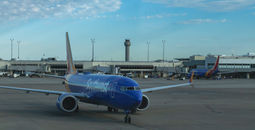 Southwest Airlines plane at Oakland International Airport