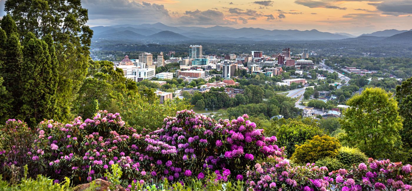 Image: The skyline of downtown Asheville, North Carolina. (Photo Credit: ExploreAsheville.com)