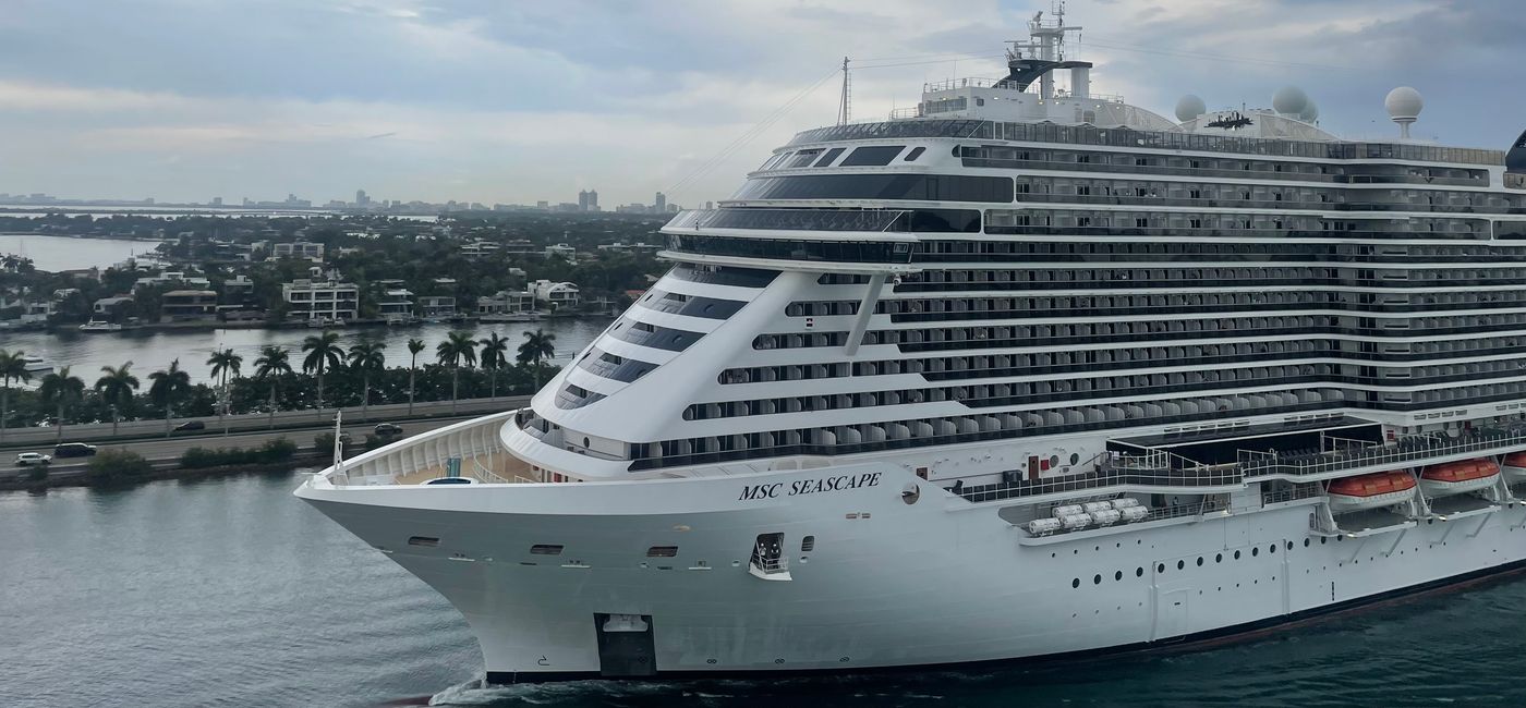 Image: MSC Cruises' MSC Seascape arriving in PortMiami. (Photo Credit: Patrick Clarke)