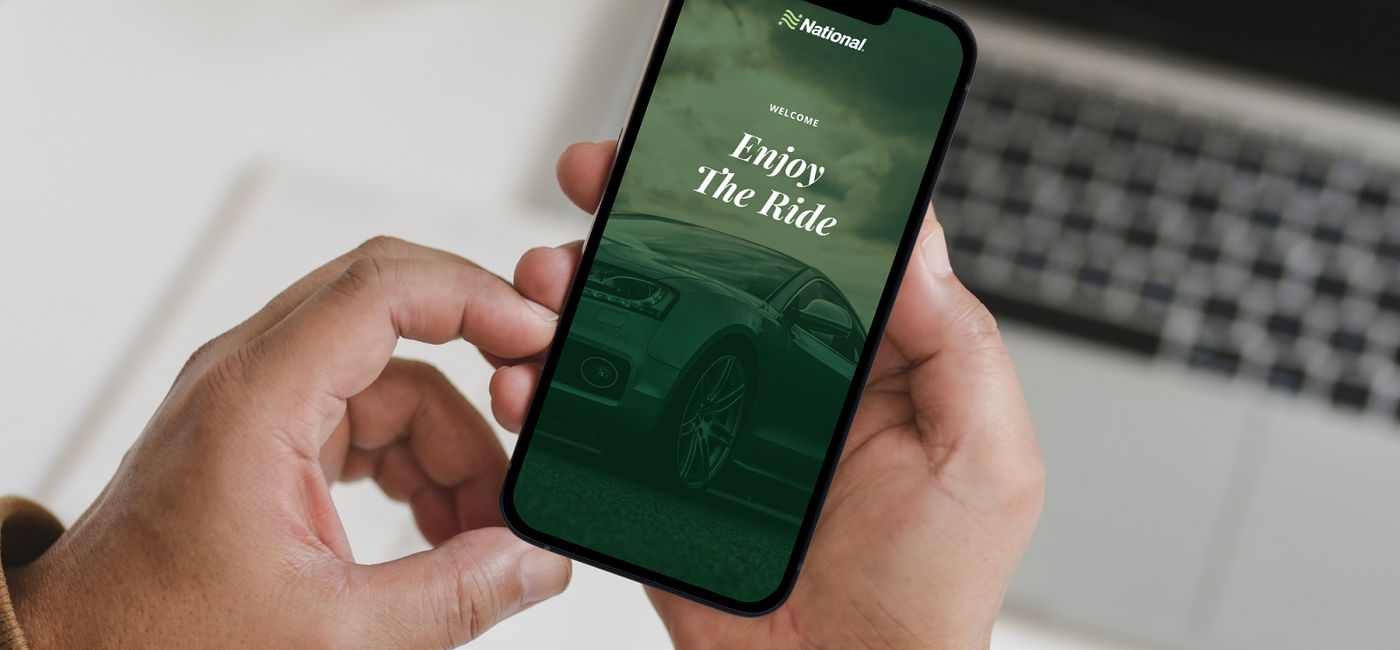 Image: The improved National Car Rental App. (photo via Enterprise Holdings Media)