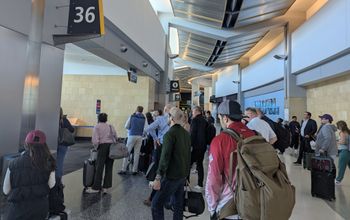 Airport crowd, travel, travelers, traveling