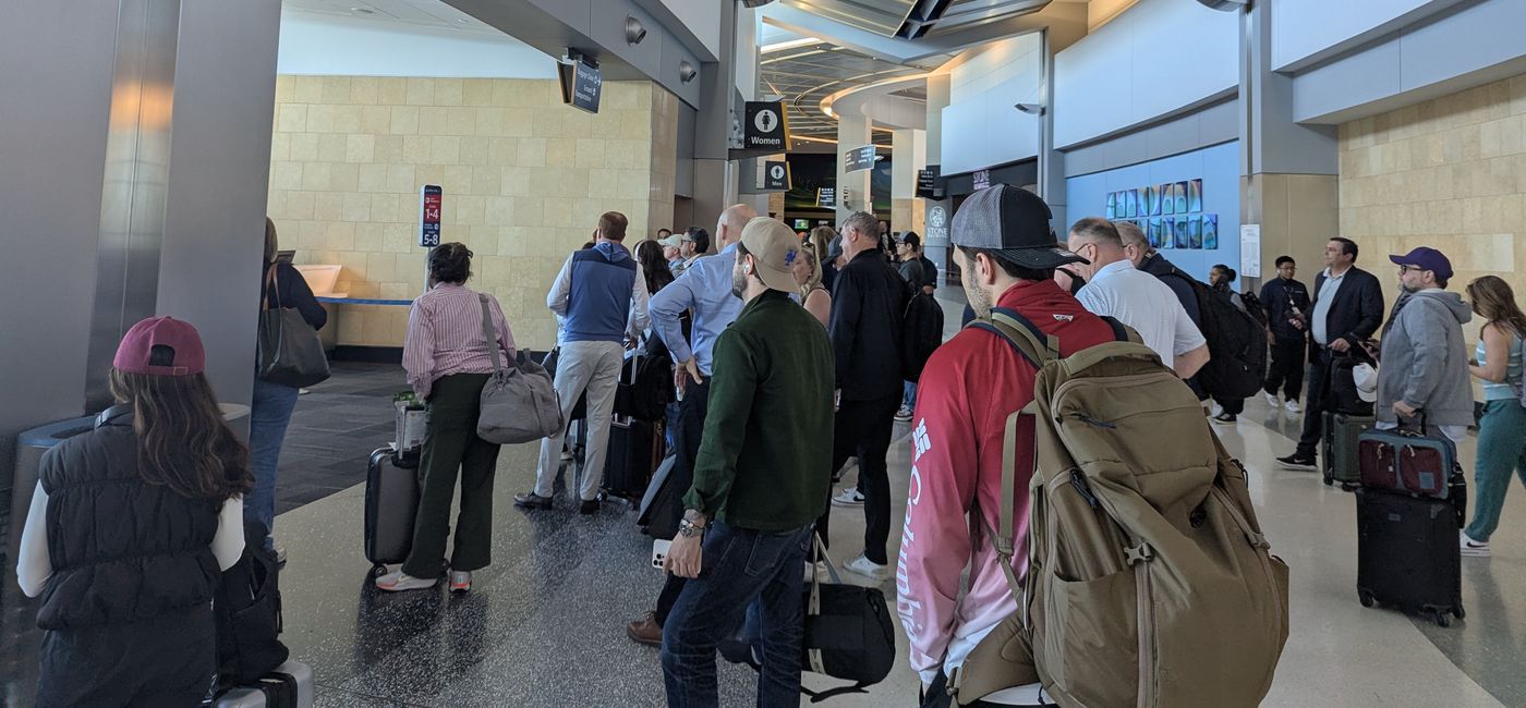 Image: Passenger wait to board plane (Photo Credit: Eric Bowman)