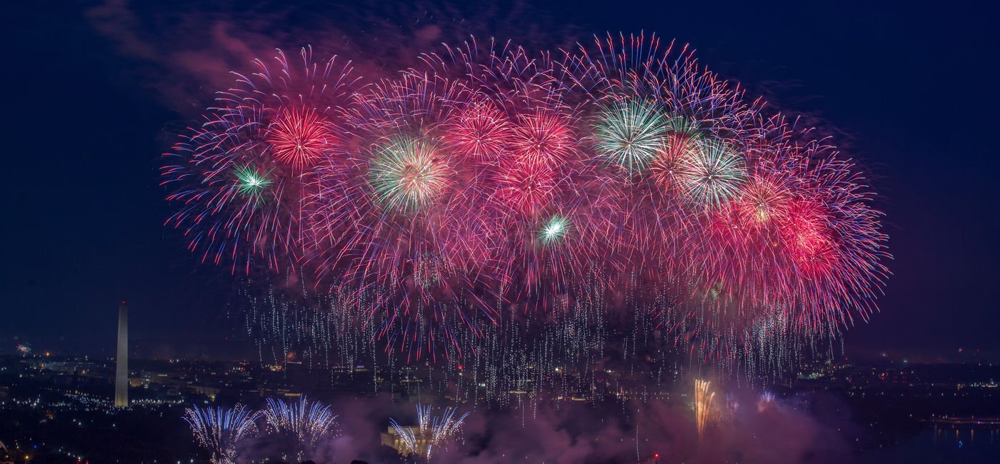 Image: Fireworks over the National Mall in Washington, DC. (Photo Credit: Images by Laura Lynn/Adobe)