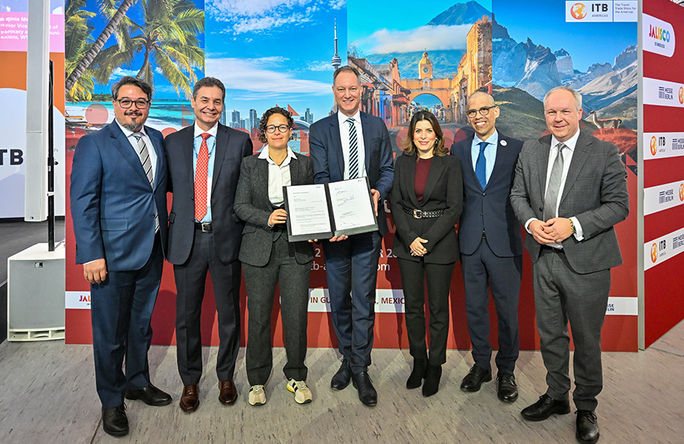 Beamte versammeln sich für die ITB Americas -Ankündigung bei ITB Berlin 2025 Beamte versammeln sich für die ITB Americas -Ankündigung bei ITB Berlin 2025