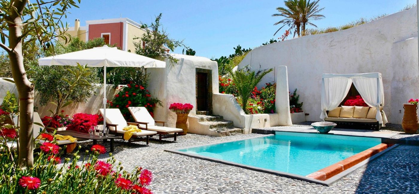 Image: (Courtesy of Villas of Distinction) (Photo Credit: Mansion Sophia _Santorini Greece)