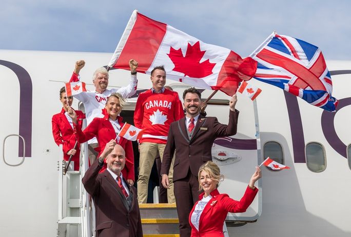 Sir Richard Branson arrives at YYZ to cheers from the crowd. Sir Richard Branson arrives at YYZ to cheers from the crowd.