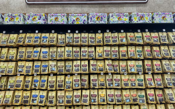 Beef jerky selection at Buc-ee's travel center in Texas