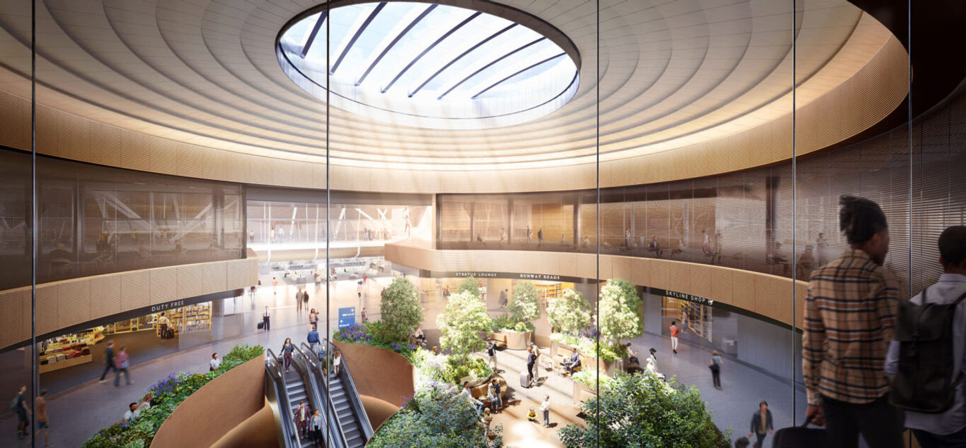 Image: O'Hare new Concourse D (Photo Credit: Courtesy SOM)