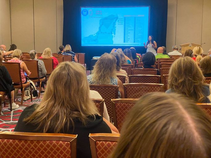 Lizeth Perez, Mexican Caribbean Tourism Board Promotion Manager, presents “The New Era: It’s Time to Reconnect with the Mexican Caribbean” during an EDGE Workshop. Lizeth Perez, Mexican Caribbean Tourism Board Promotion Manager, presents “The New Era: It’s Time to Reconnect with the Mexican Caribbean” during an EDGE Workshop.