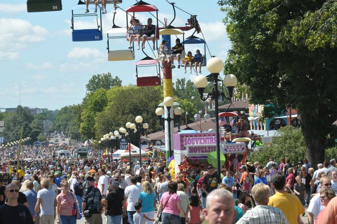 Crowds at the Iowa State Fair Iowa State Fair, Summer Festivals
