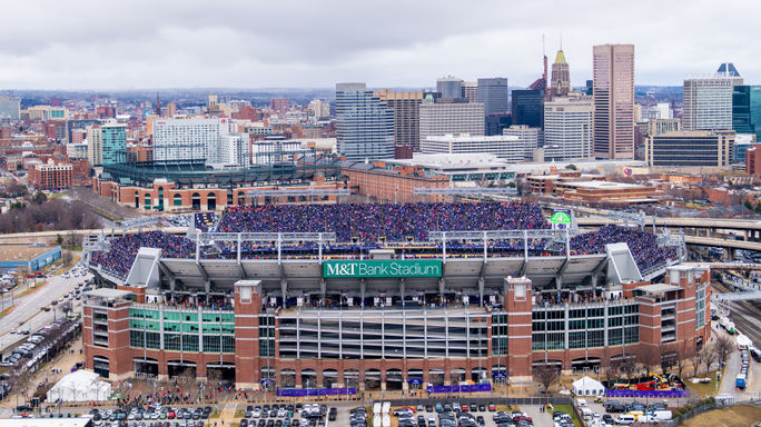 M&T Bank Stadium in Baltimore, Maryland