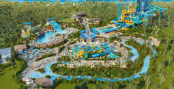A rendering of the new Great Tides Water Park at Great Stirrup Cay