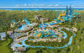 A rendering of the new Great Tides Water Park at Great Stirrup Cay