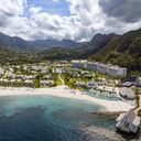 Aerial view over Sandals Saint Vincent and the Grenadines.