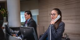 Hotel front desk