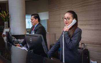 Hotel front desk