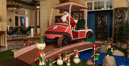 The Broadmoor's life-sized gingerbread golf cart