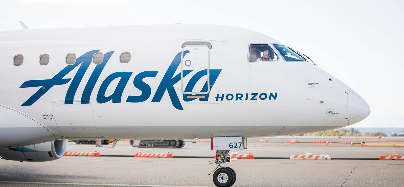 Image: Alaska Airlines’ sister carrier Horizon Air. (photo via Alaska Airlines Media)