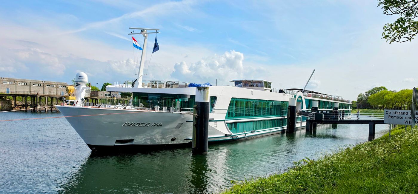 Image: The Amadeus Riva docked in Veere, Netherlands. (Photo Credit: Northstar Travel Group/Laurie Baratti)
