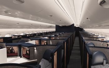 British Airways new Club World cabin on A380 plane