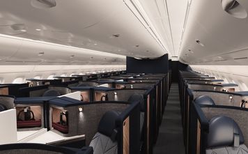 British Airways new Club World cabin on A380 plane