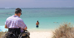 Wheelchair, accessibility, beach