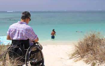 Wheelchair, accessibility, beach