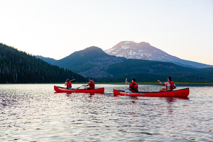 Sparks Lake Canoe Sunset Bend Sparks Lake Canoe Sunset Bend