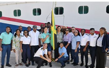 Carnival Cruise Line team members with tourism minister Edmund Bartlett and Jamaica Tourism Cares taskforce member Joy Roberts