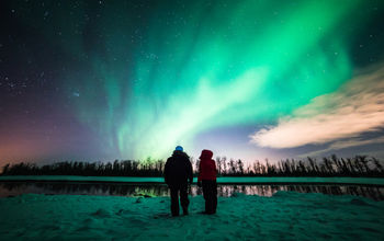 The Northern Lights seen from Anchorage, Alaska.