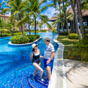 Grandparents enjoying the Family Section pool.