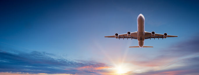 Airplane in the air Airplane in the air