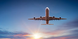 Airplane in the air