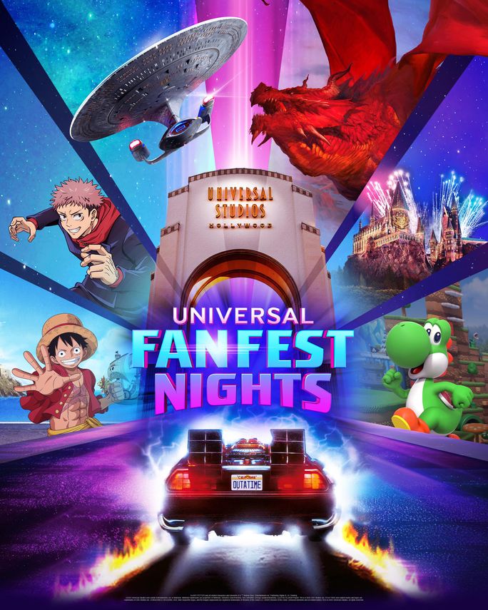 Universal Fan Fest Nights are coming to Universal Studios Hollywood this April. Universal Studios Hollywood, Universal fan fest nights