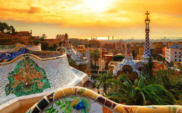 Barcelona at sunrise