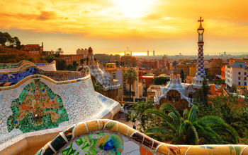 Barcelona at sunrise