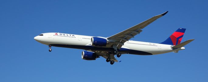 Delta Air Lines Airbus A330 in flight
