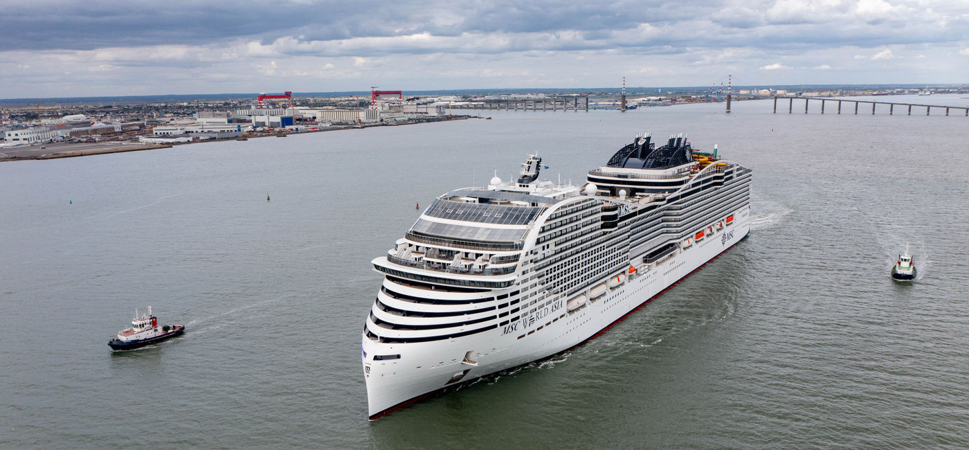 Image: MSC World Asia has completed final sea trials (Photo Credit: MSC Cruises)