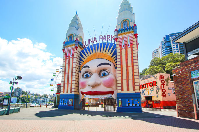 Entrance to an amusement park Entrance to an amusement park