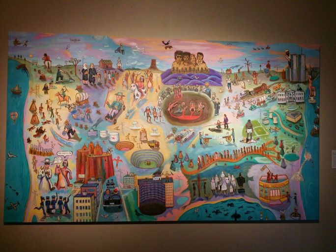 Brief History of America, Jim Denomie, Denver Art Museum Brief History of America, Jim Denomie, Denver Art Museum