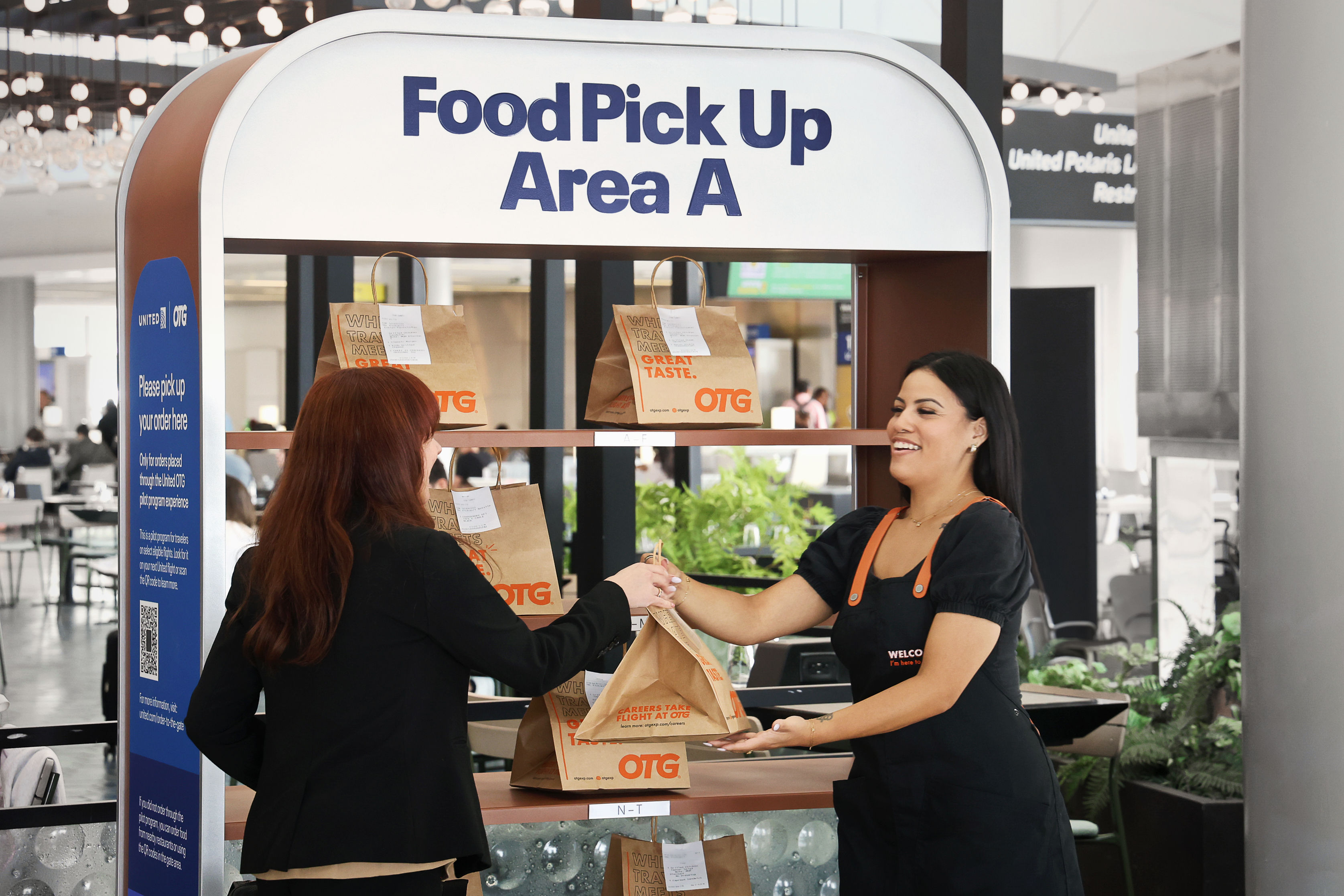 United Airlines tests app feature to deliver food and essentials to passengers' gates at Newark; trial starts with select flights from Terminal C