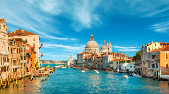 The Grand Canal in Venice, Italy. The Grand Canal in Venice, Italy.