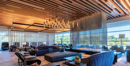 Interior of American Airlines Admirals Club DCA