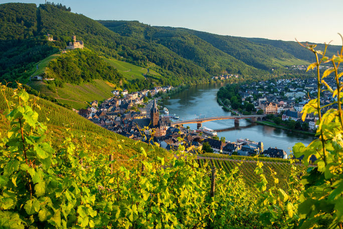 Bernkastel-Kues on the Mosel River, Germany. Bernkastel-Kues on the Mosel River, Germany.