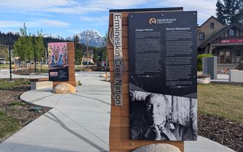 Ermineskin Cree Nation sign, Jasper, Alberta