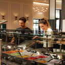 Breakfast buffet at the Hotel RIU Plaza Chicago.