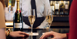 Bollinger Champagne in American Airlines premium lounges