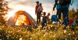 Family camping.